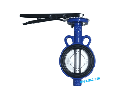 Van bướm tay gạt DN100 6