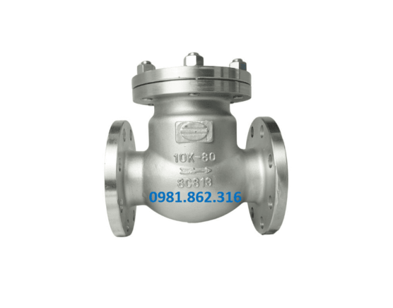 Van 1 chiều inox mặt bích 2